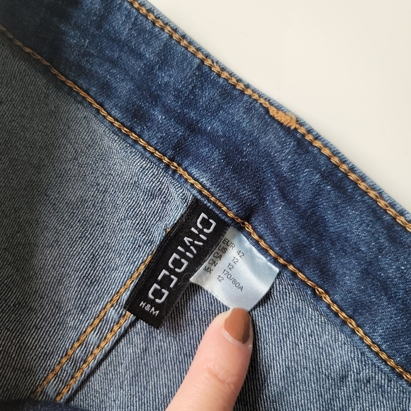 H&M super high waist rolled cuff denim shorts - Picture 13 of 13